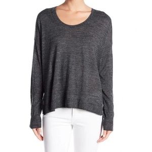 Madewell Southstar Wool Blend Pullover Sweater - Heathered Charcoal Gray - XXL